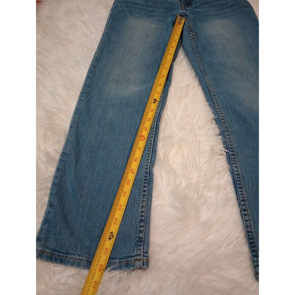 Arizona Boys Jeans Size 14 Regular Adjustable Waist 5 Pockets Blue - Picture 3 of 11